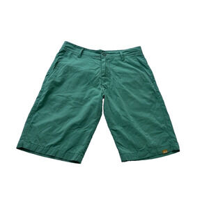 Lost Brand men's board shorts size 28 green RN# 100916 10.5" inseam